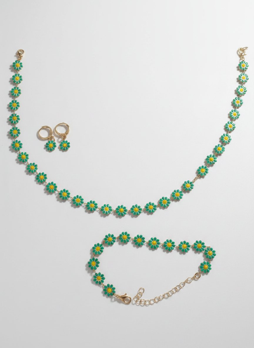 Collier bracelet boucles d'oreilles 