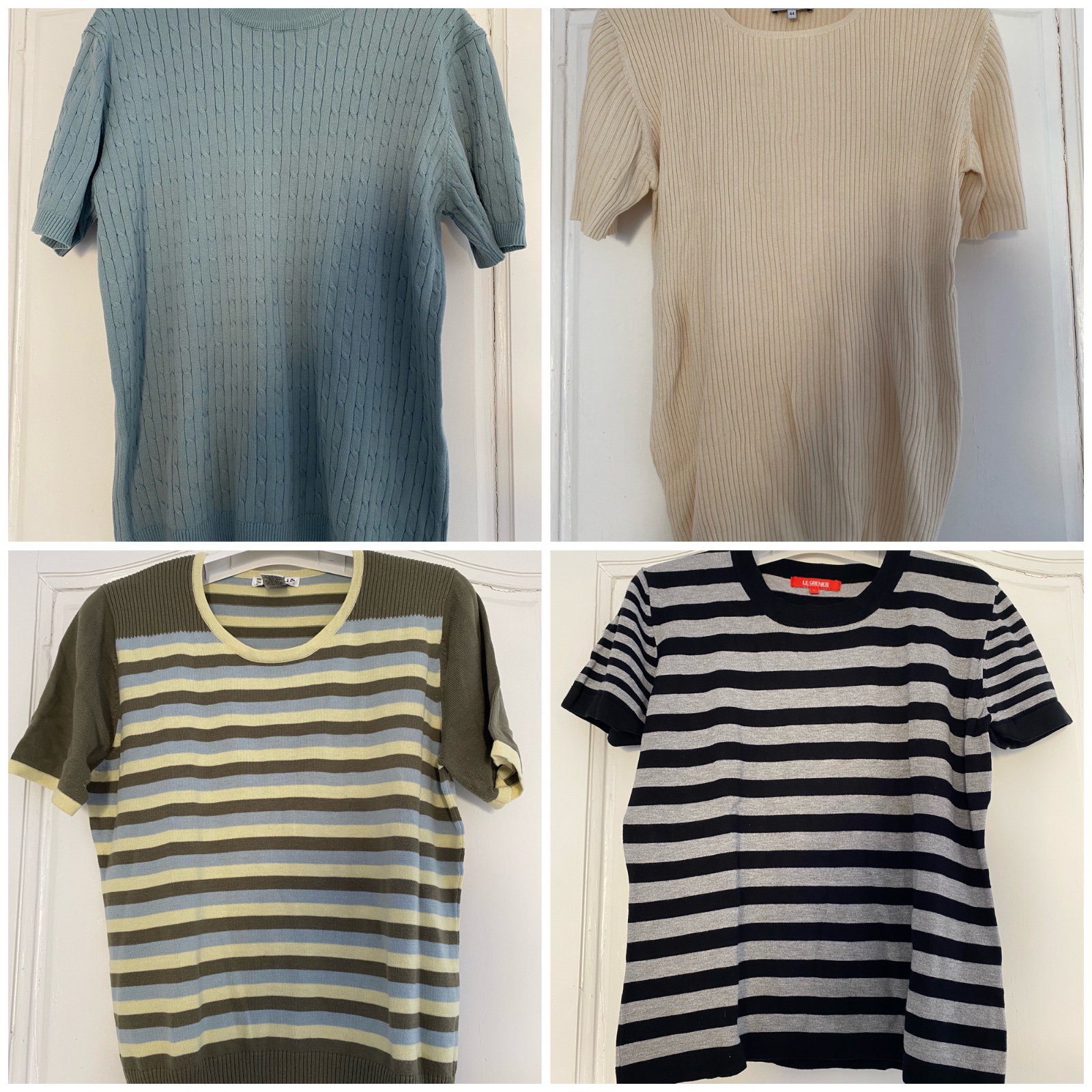 Lot de 4 pulls demi manches lycra 