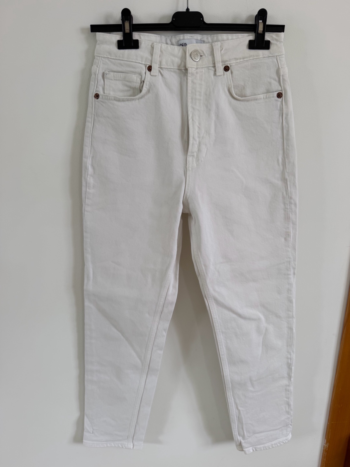 Jean mom blanc zara
