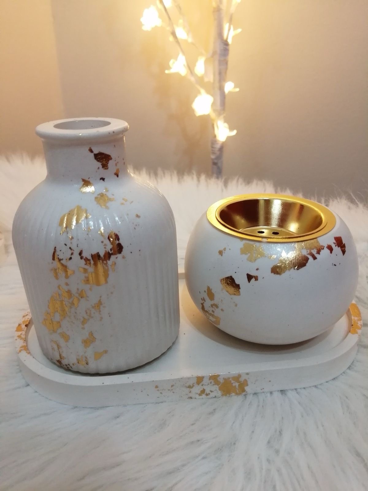 Pack decoratif avec touche doré