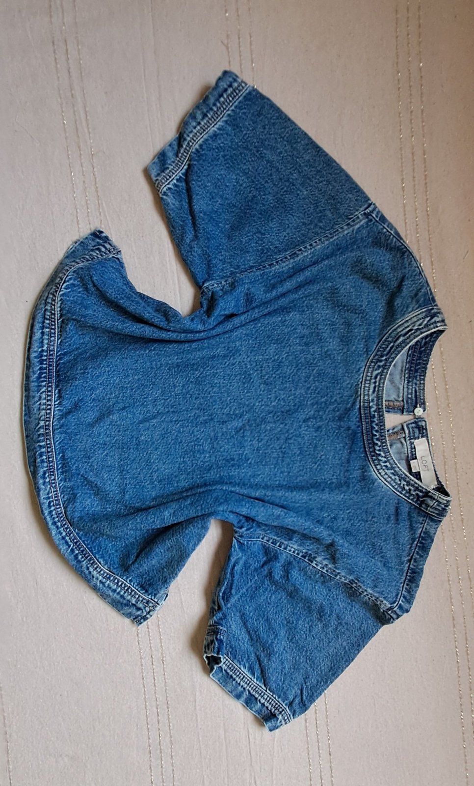 Crop Loft en jean 