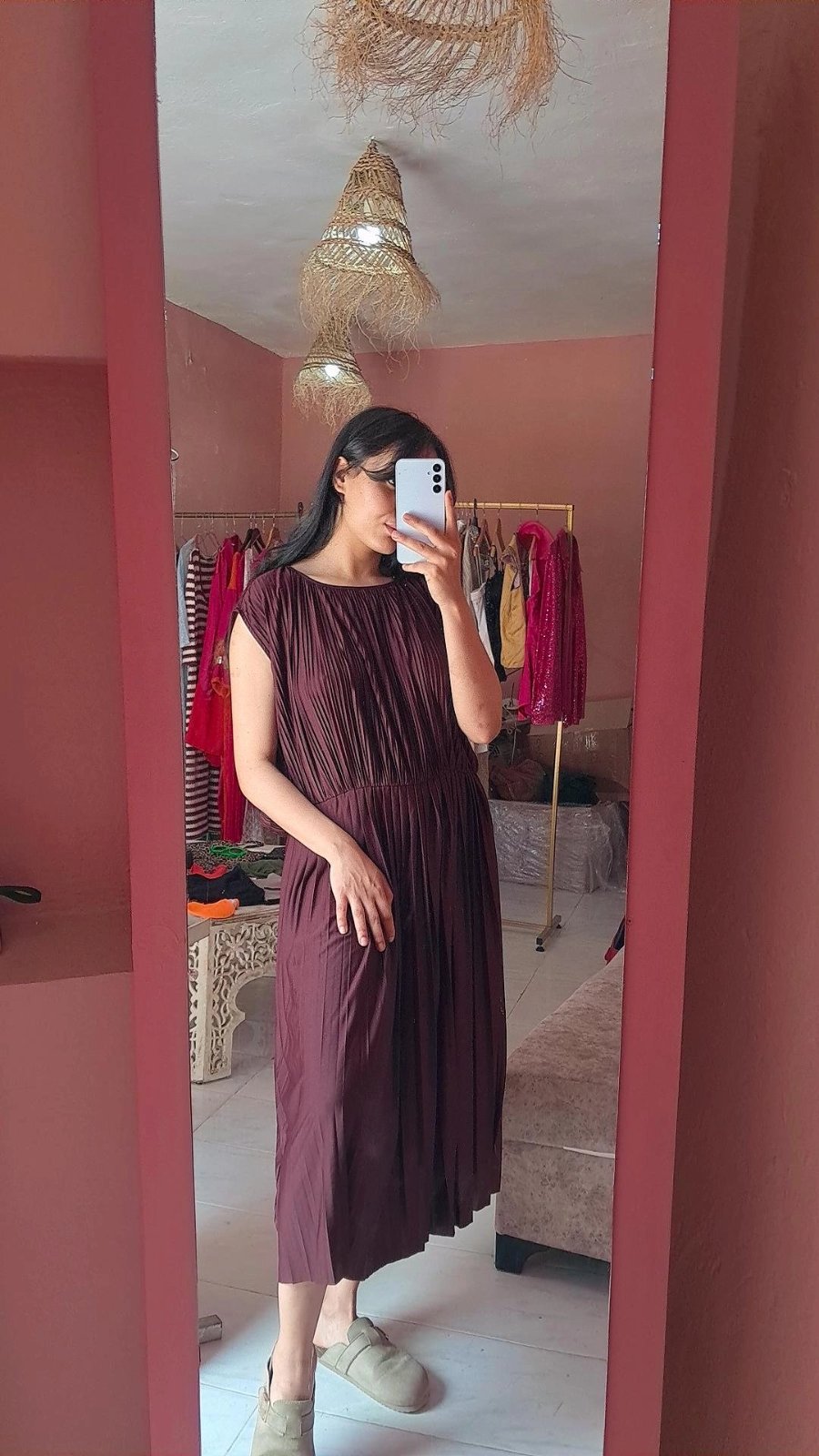 Robe plissée 