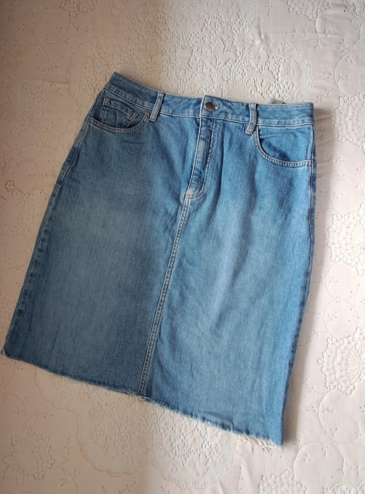 Jupe courte en jean 
