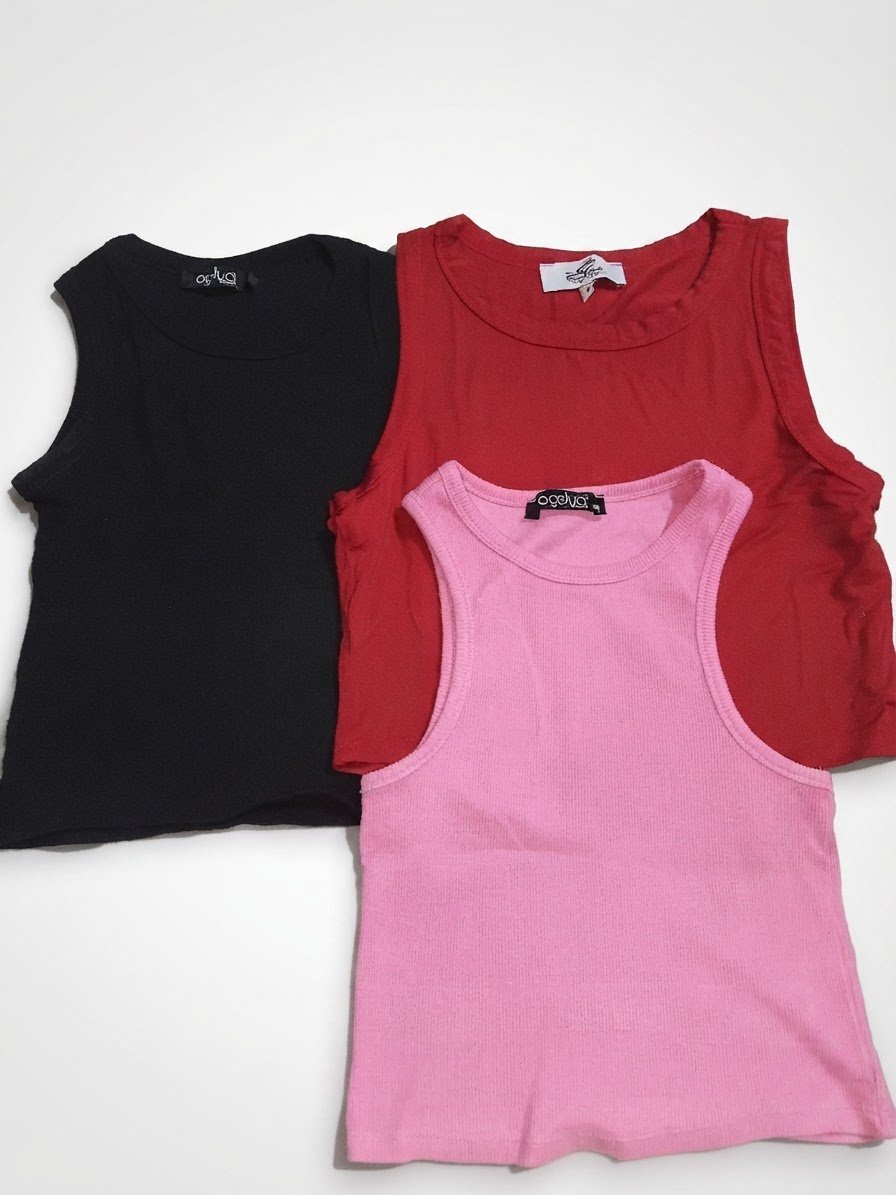 Lot de 3 Crop Tops from Açelya Turkey 🇹🇷 en coton  &  سكينة Store 🇹🇳