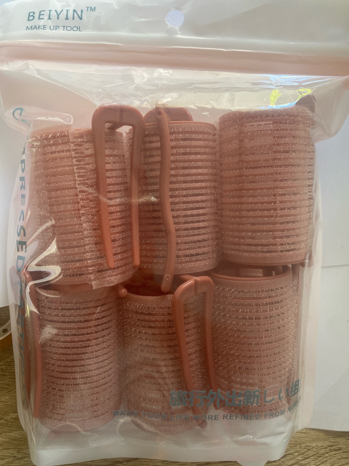 6 rouleaux des cheveux 