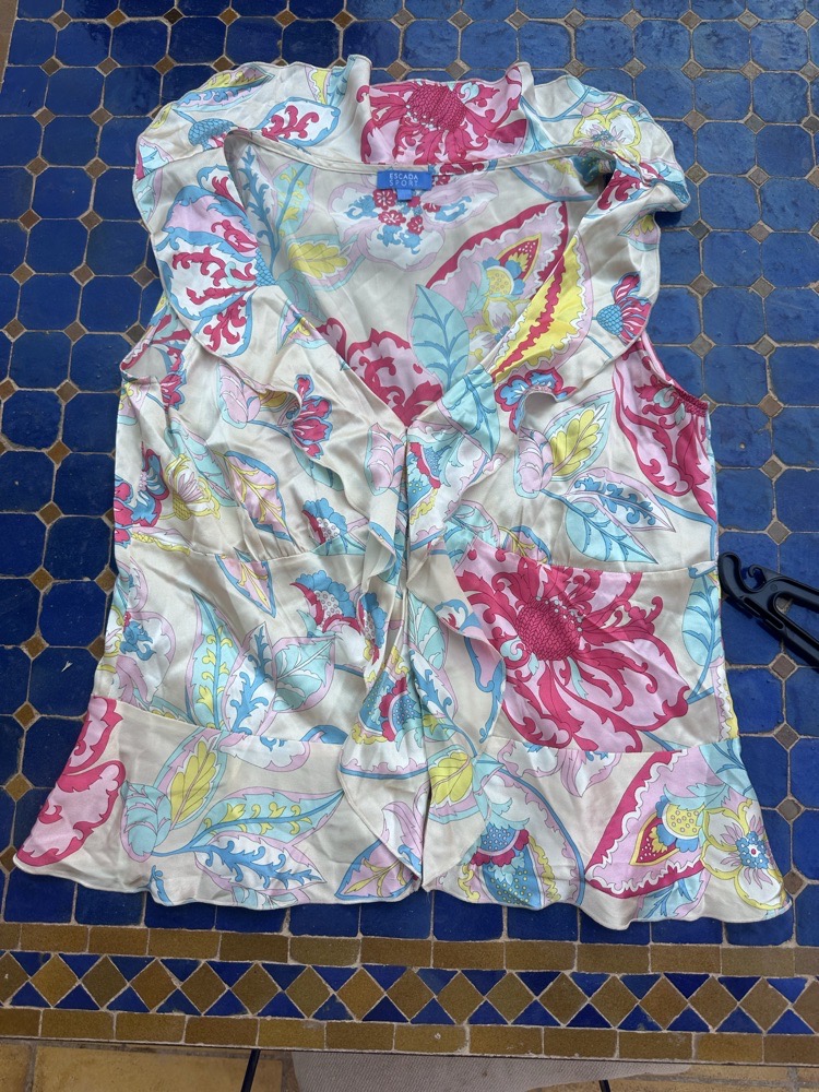 top fluide escada en soie 
