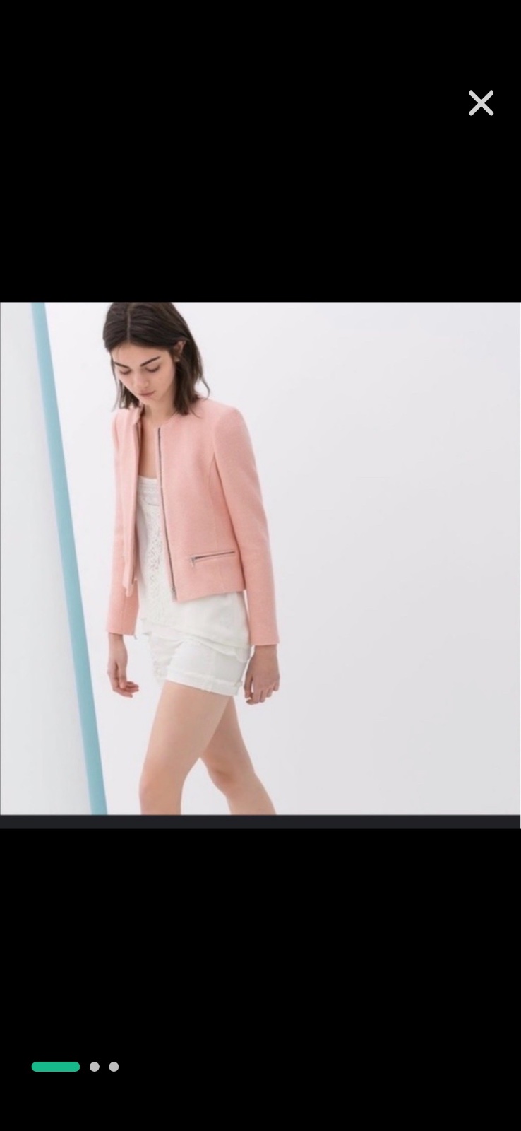 Veste en tweed zara 