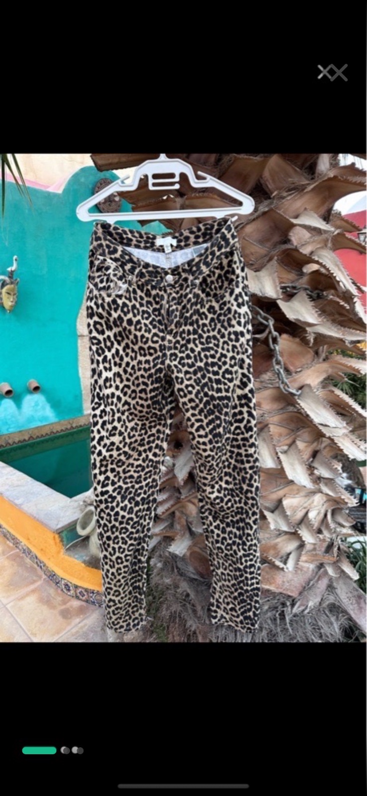 Jeans taille haute leopars 