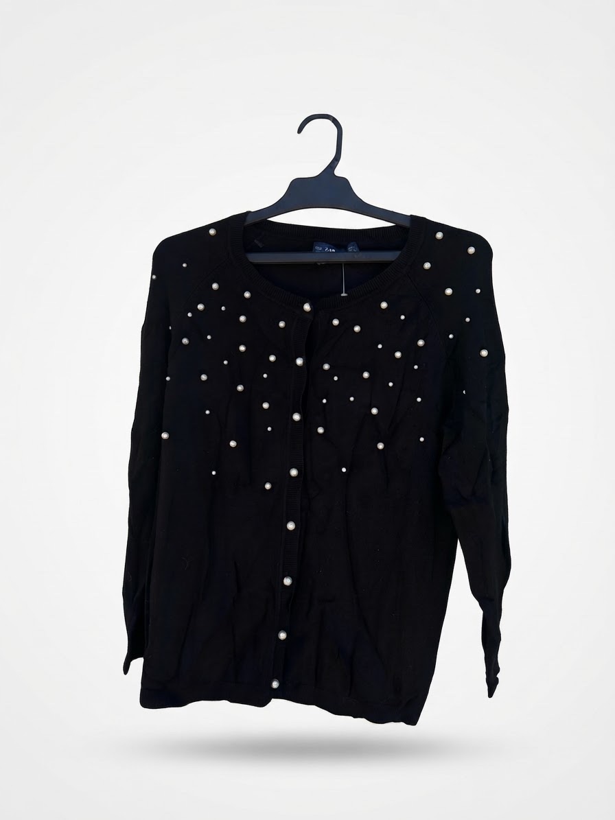 Pull noir zara 