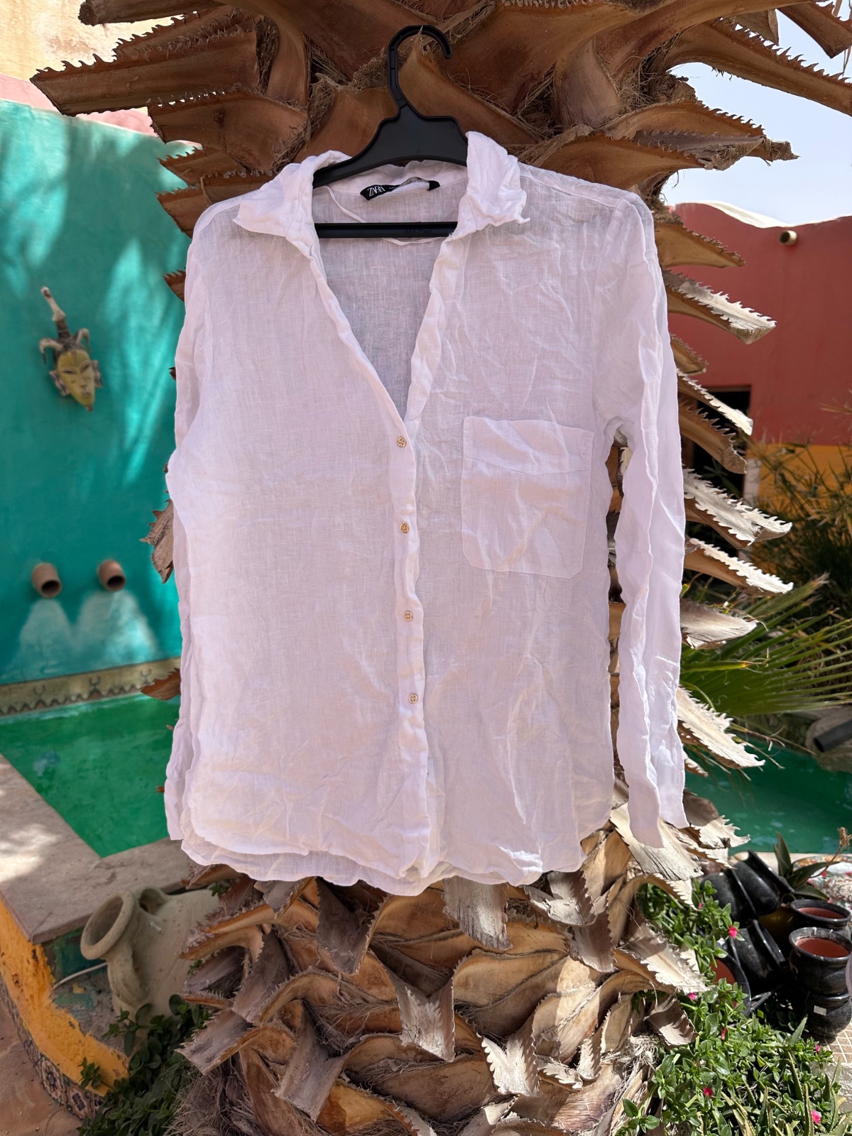 Chemise en  lin Zara, jamais portée
