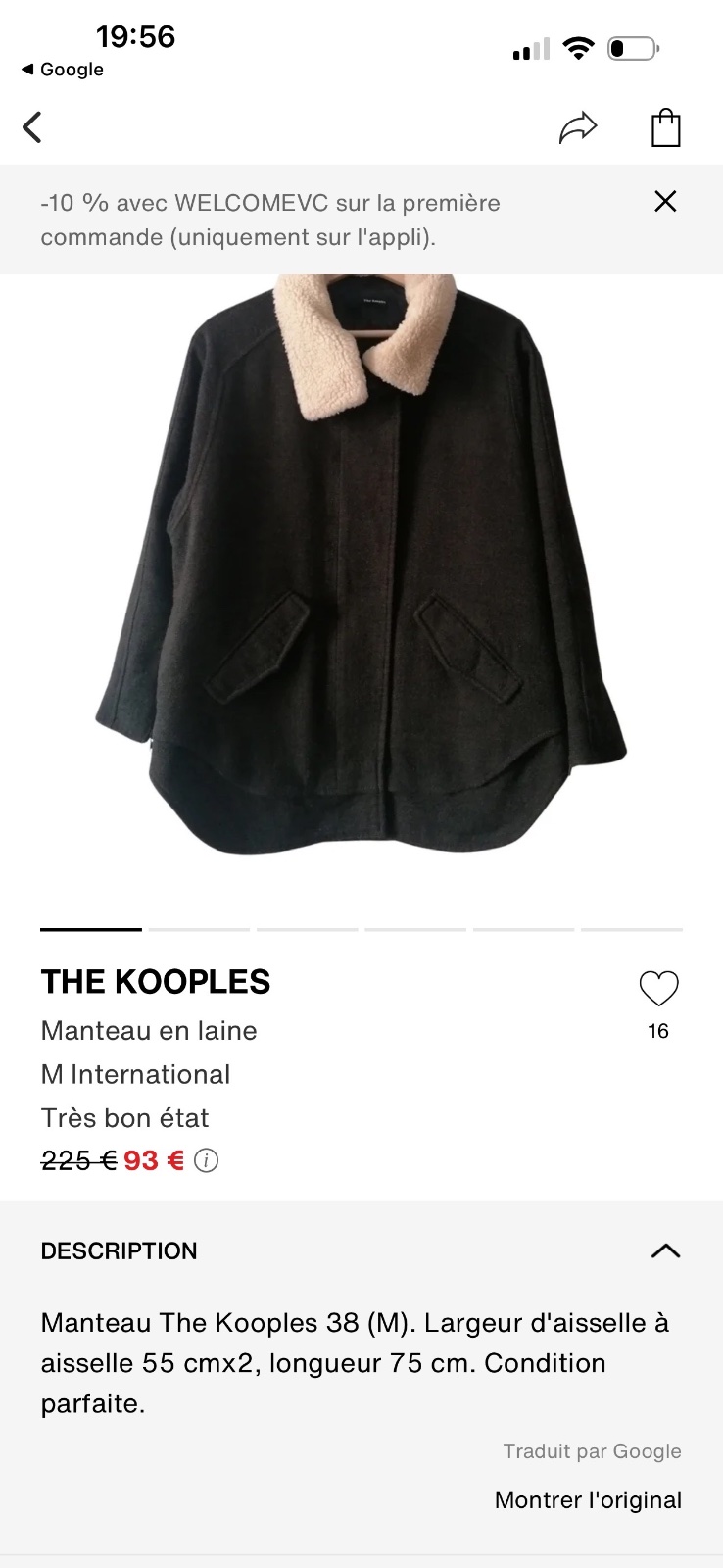 Tres belle veste 
