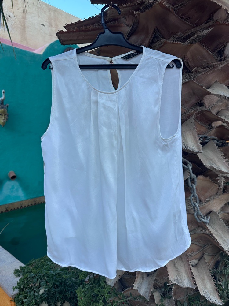 blouse satinee zara 