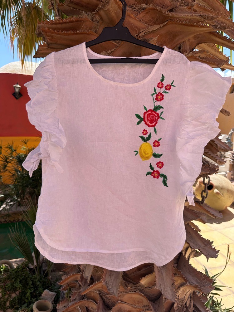 blouse en lin jamais portee 