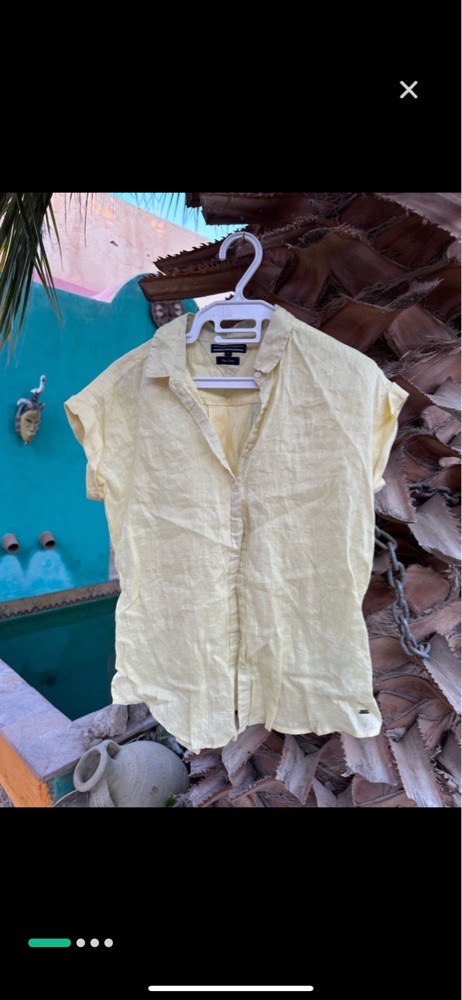 Chemise en lin manches courtes Tommy Hilfiger