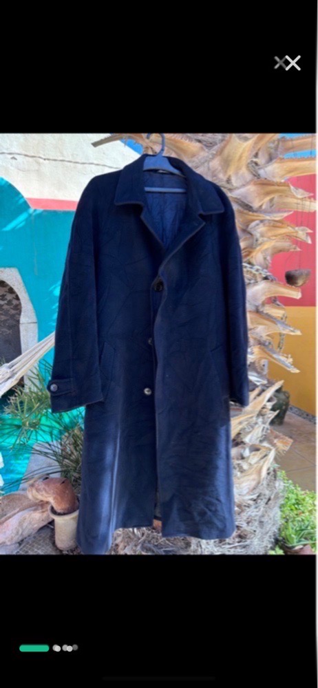 Manteau mi long en lain 