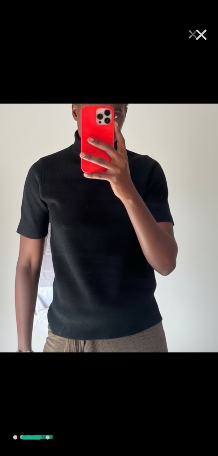 Pull noir zara 