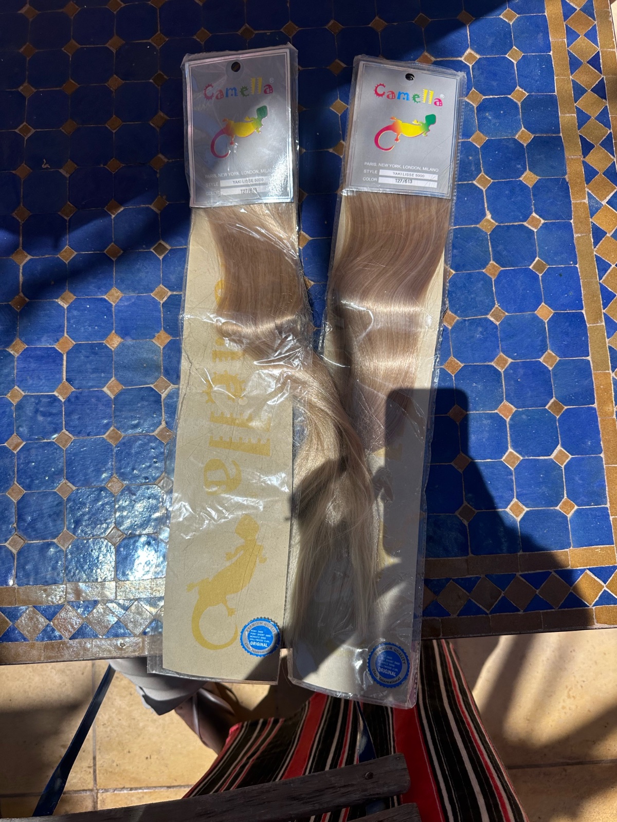 Mèche blond pour faire des tresses