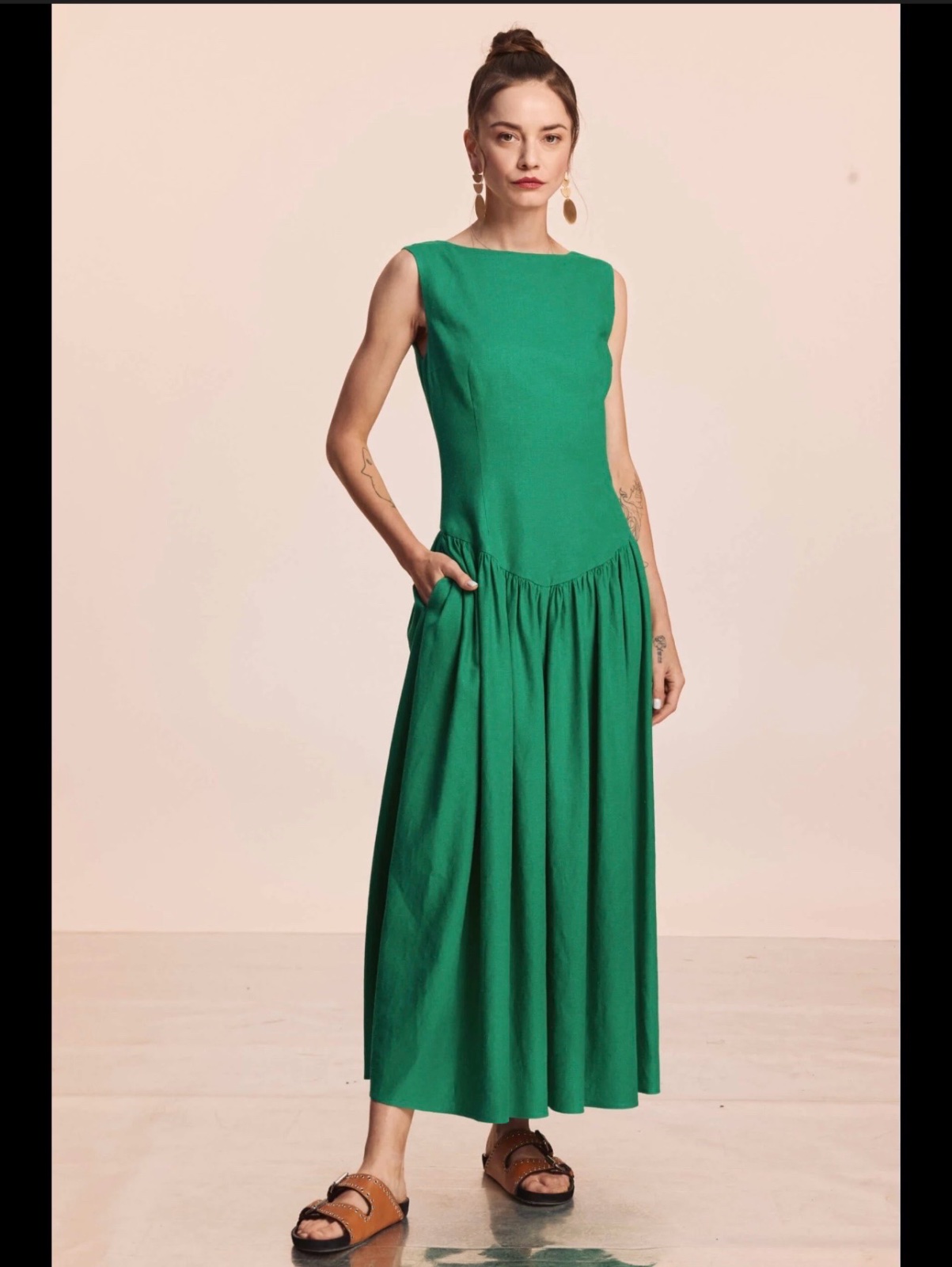 Jolie robe verte 