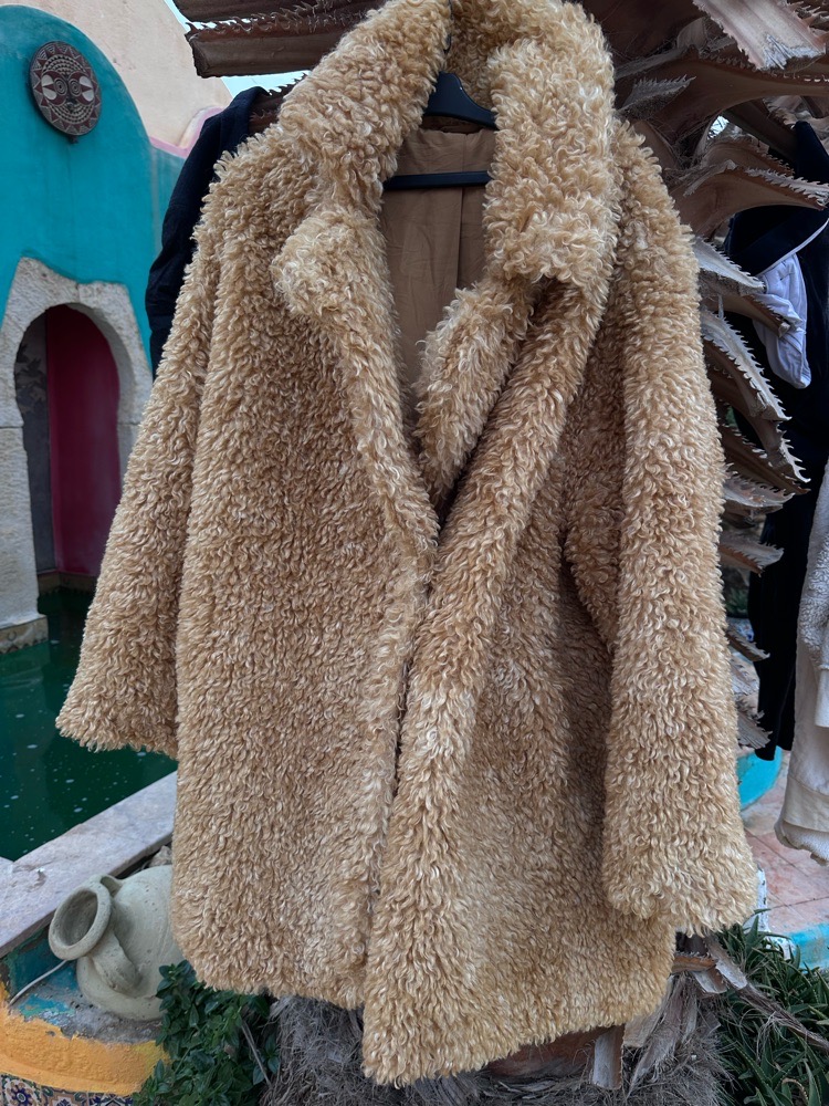 Manteau en fausse fourrure over size