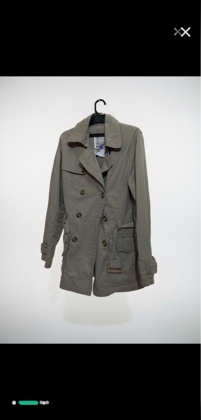 Trench beige avec ceinture 