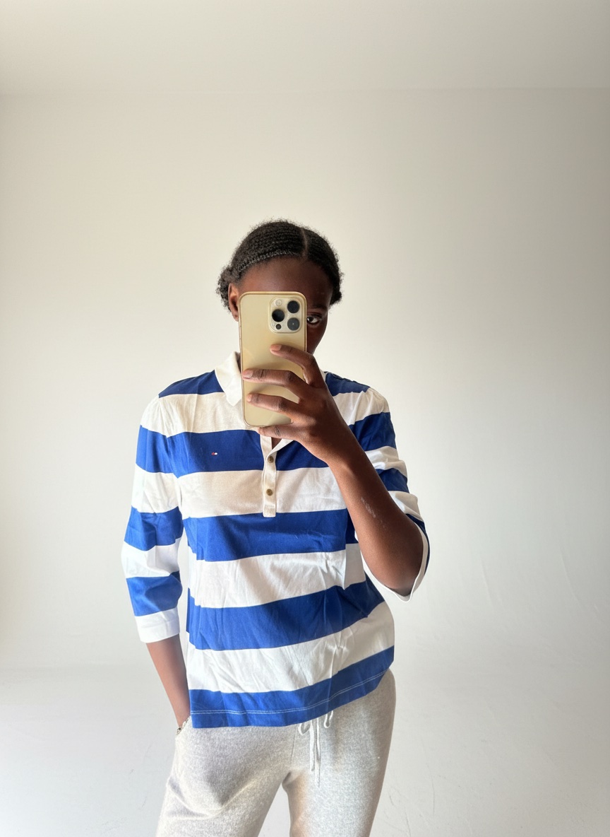Polo, Tommy Hilfiger, authentique, manches trois quarts