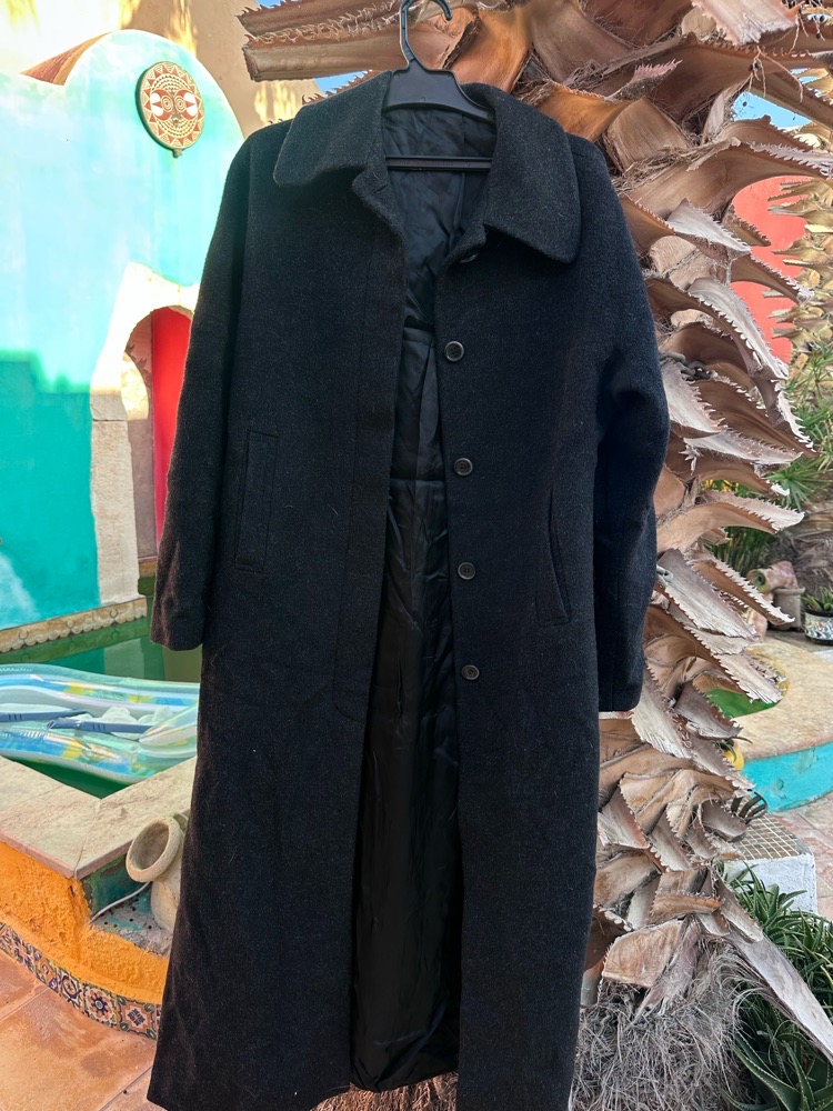 Joli manteau gris long