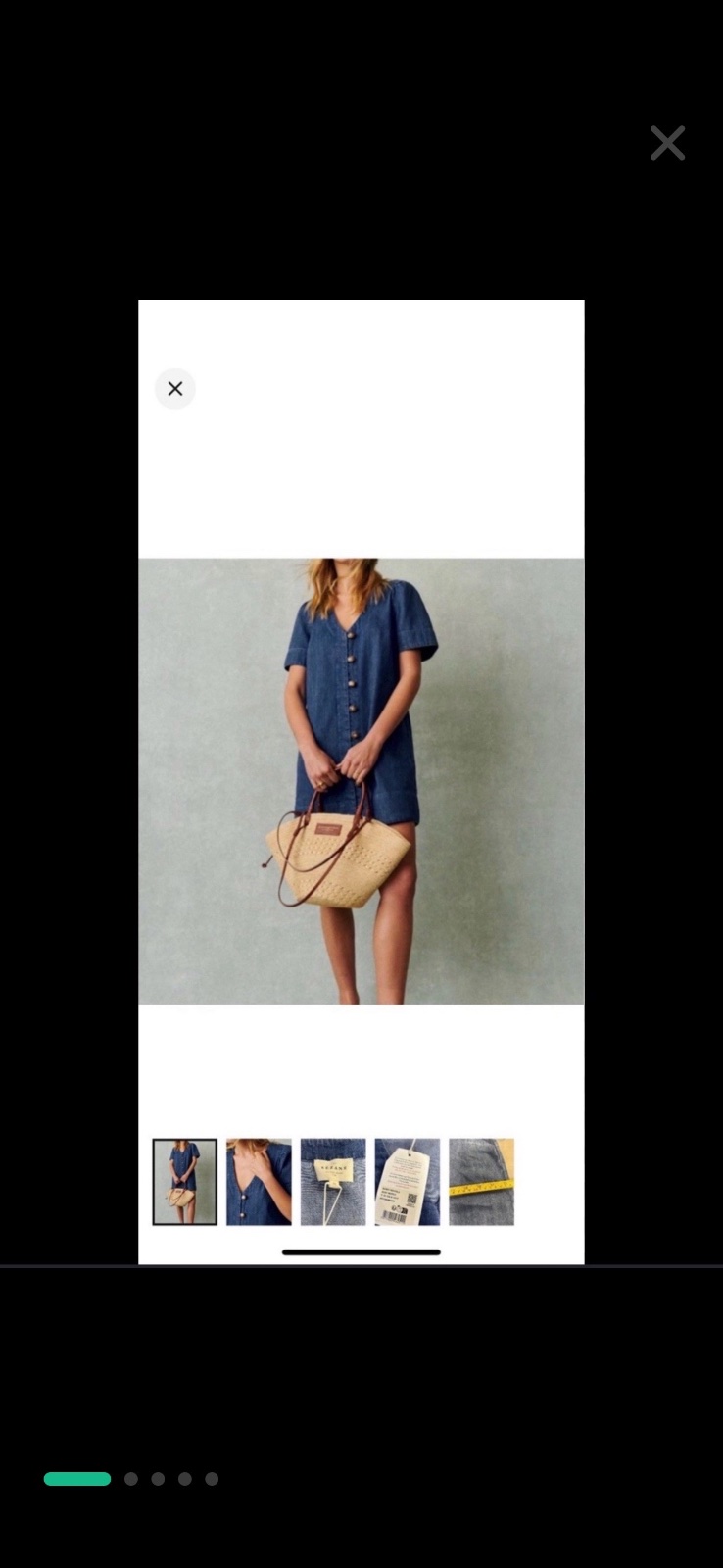 Robe en jeans sezane 