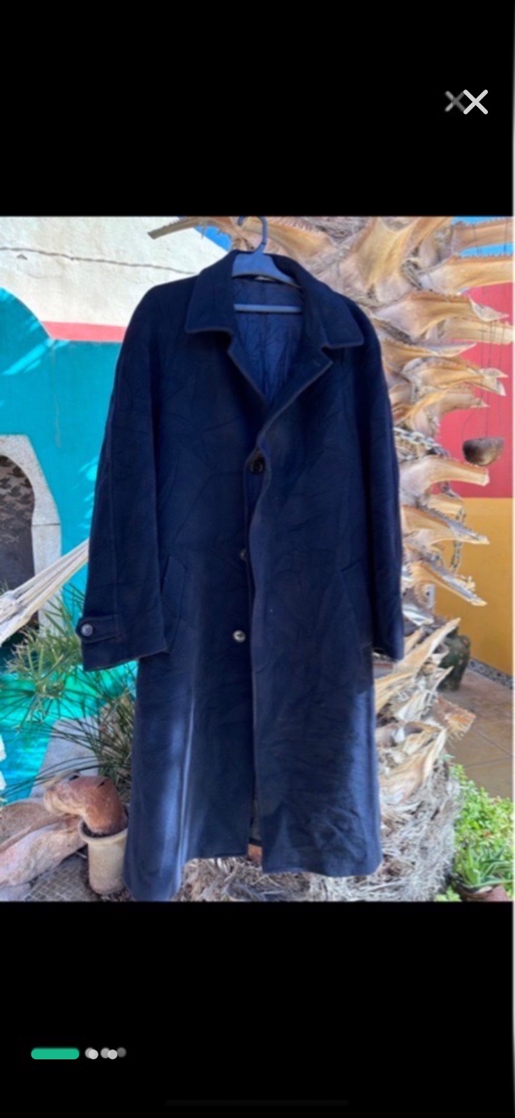 Jolie manteau oversize bleue nuit 