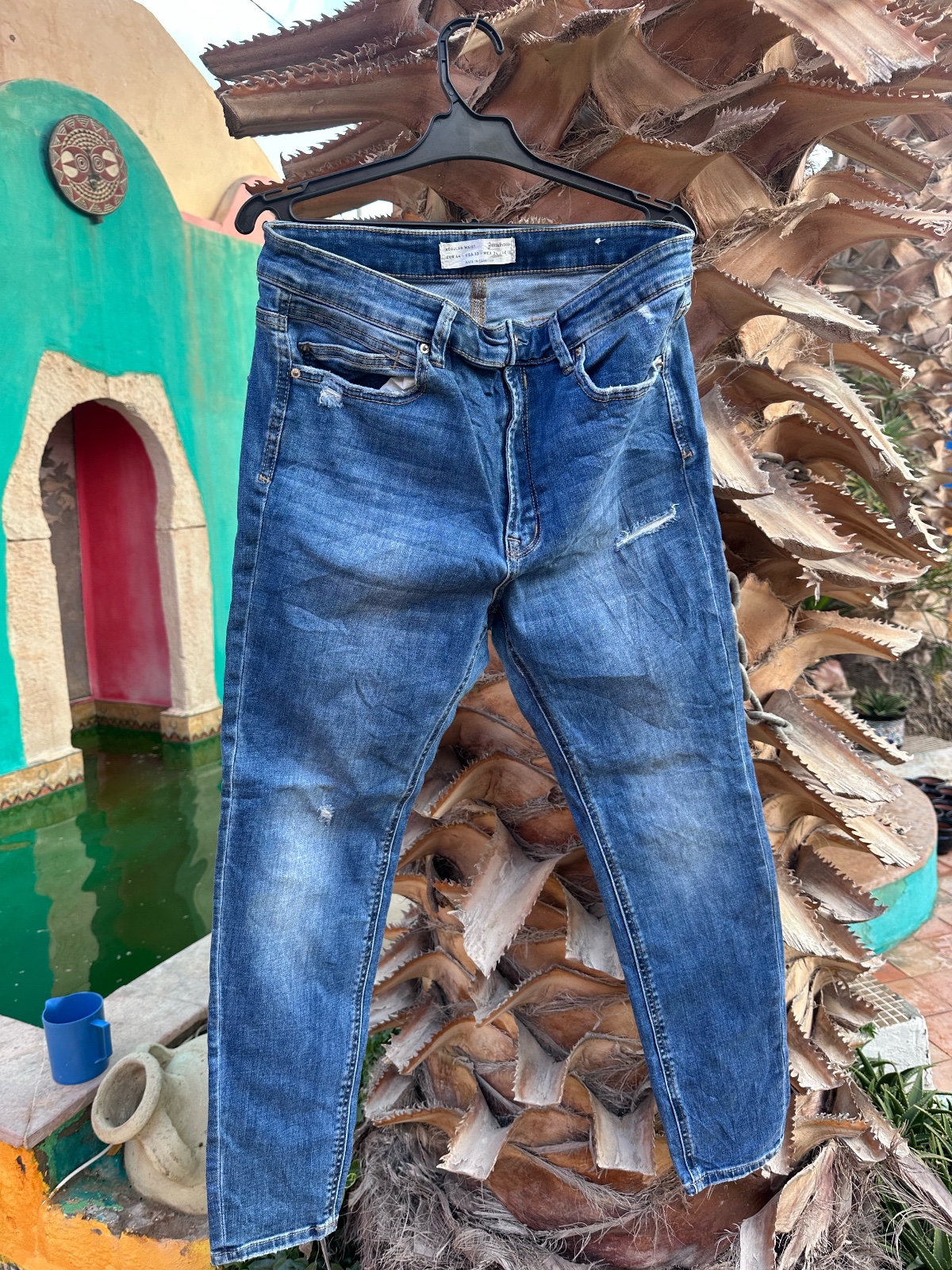 Jeans taille haute 