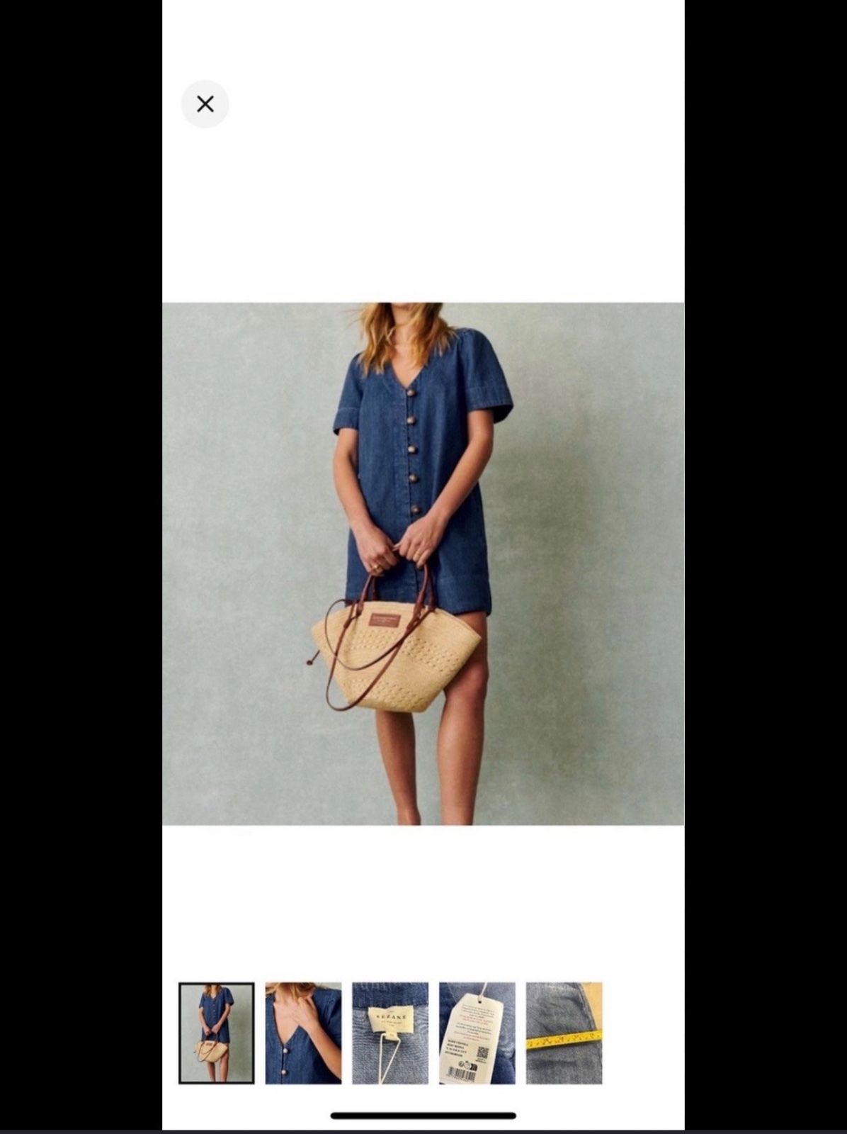 Jolie robe en jeans cezane 