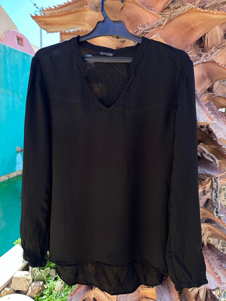 Blouse noir massimo dutti