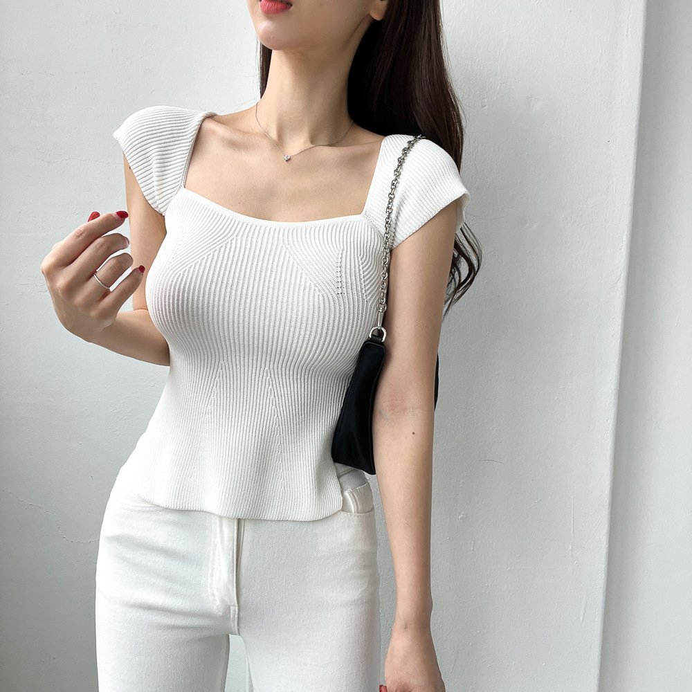 Square neck top