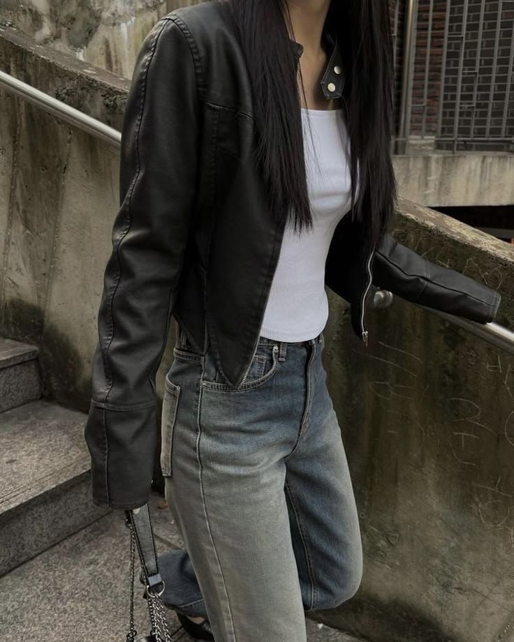 Vintage leather jacket