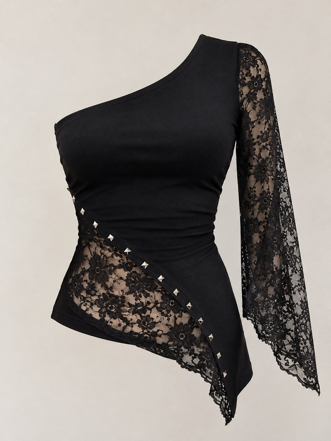 Vintage asymetrical lace top
