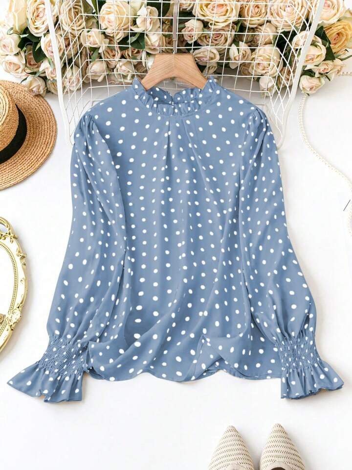 Polka dots blouse