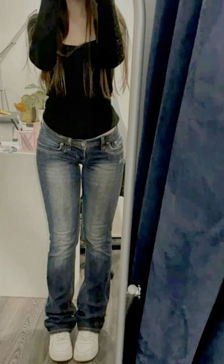 Vintage silver jeans