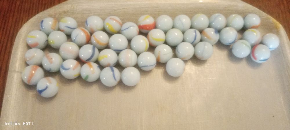 Des billes blache