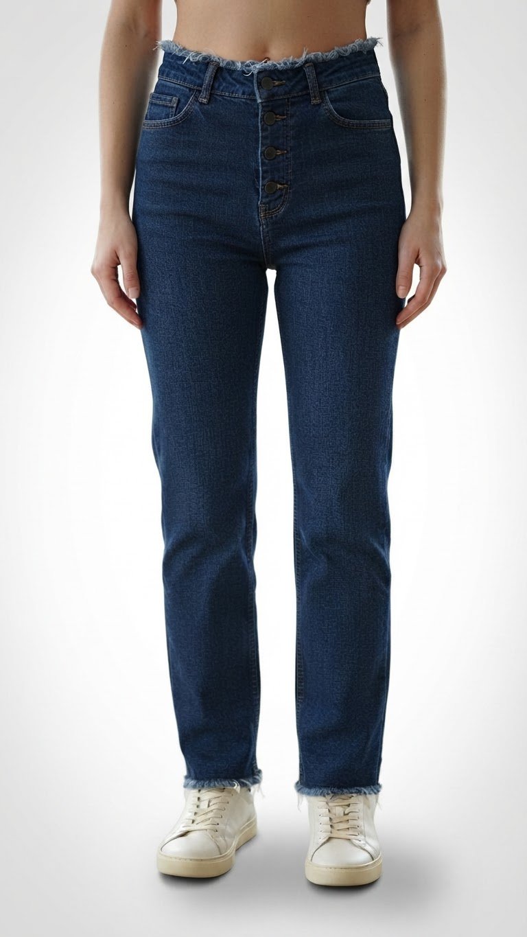 Pantalon Jean Wide Leg tendance