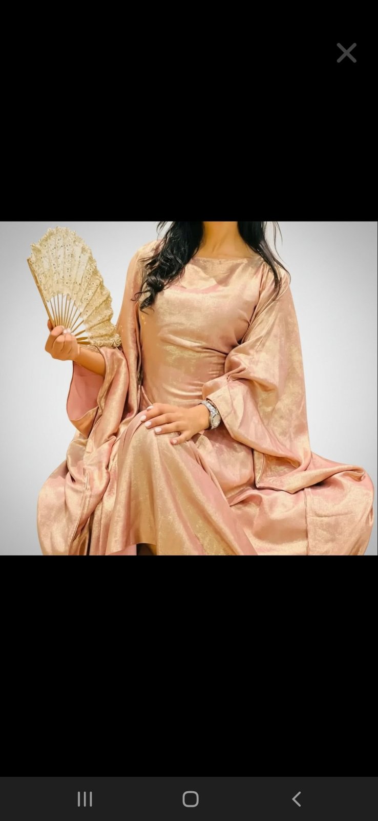 Abaya   rosée   