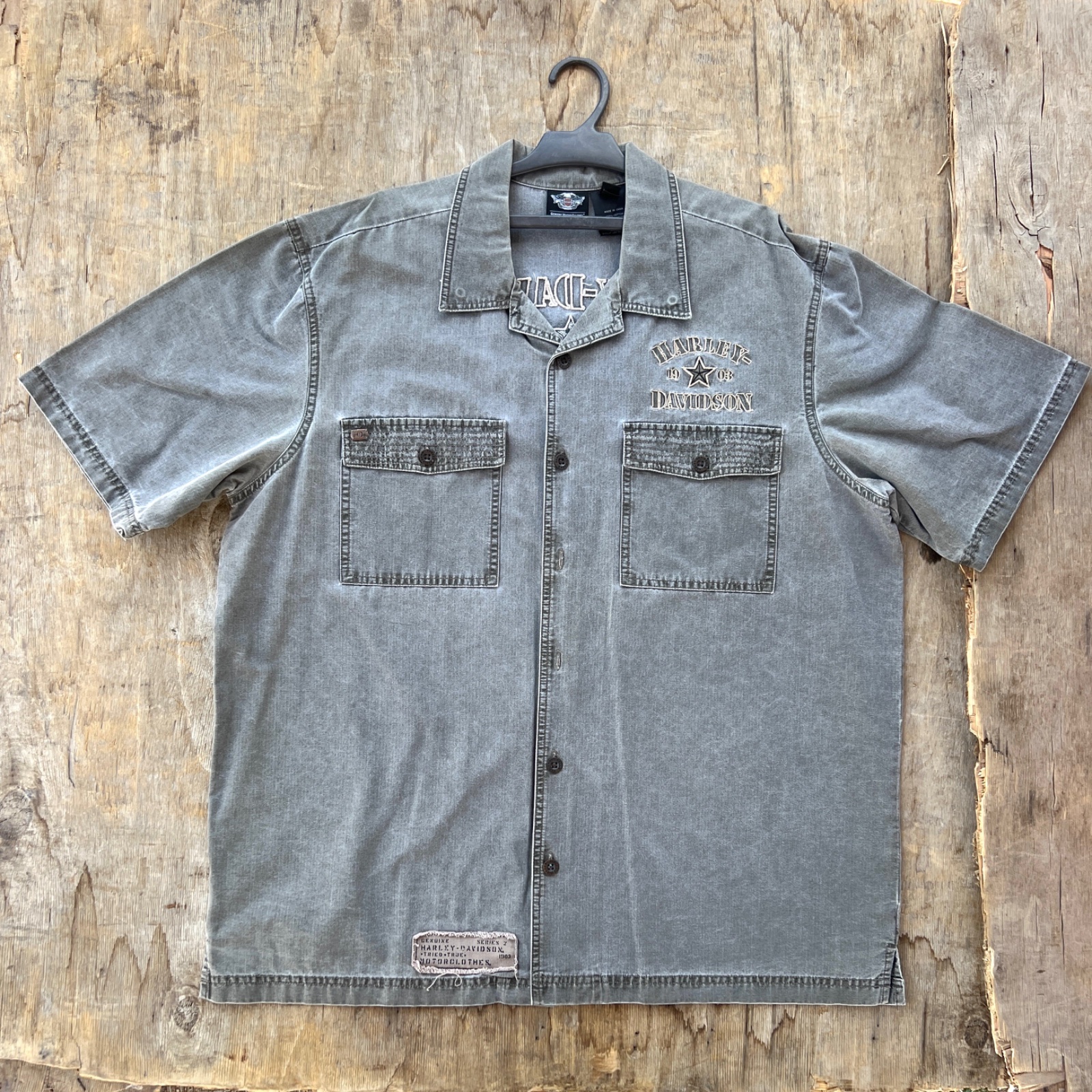 Chemise Harley-Davidson Jean délavé 
