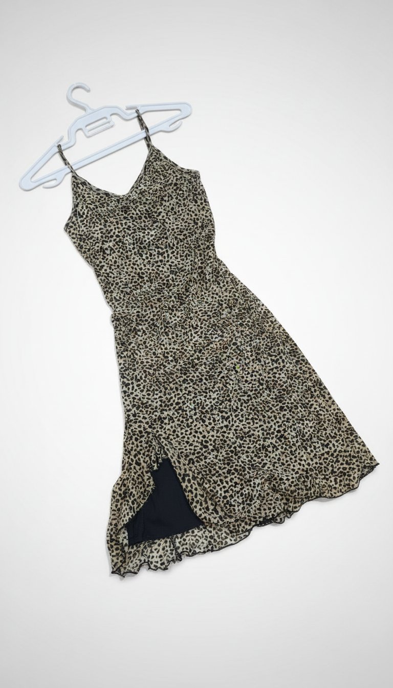Robe courte motif léopard 🐆✨