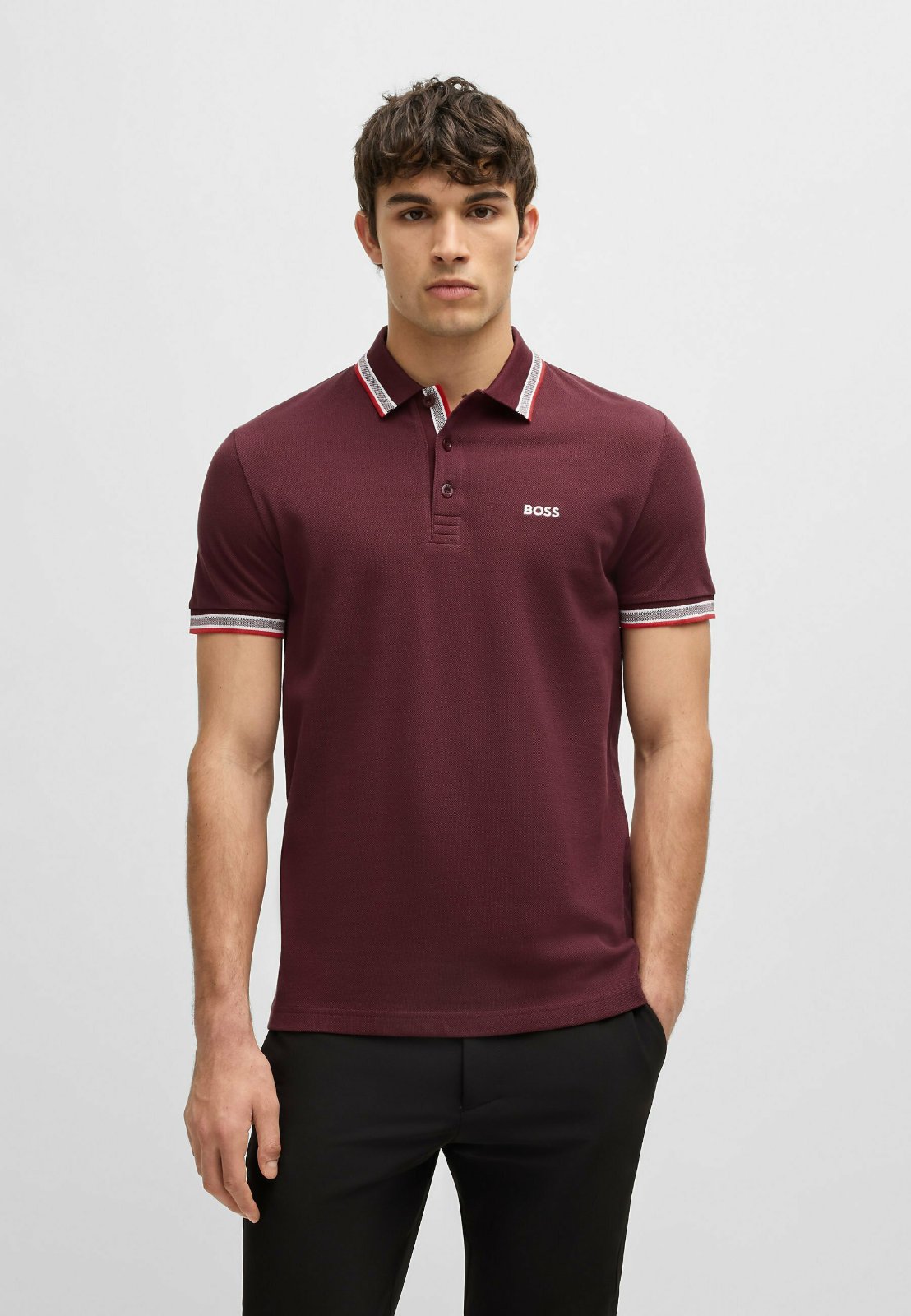 Polo pour homme de la marque BOSS (Hugo Boss), principalement de la gamme classique Paddy