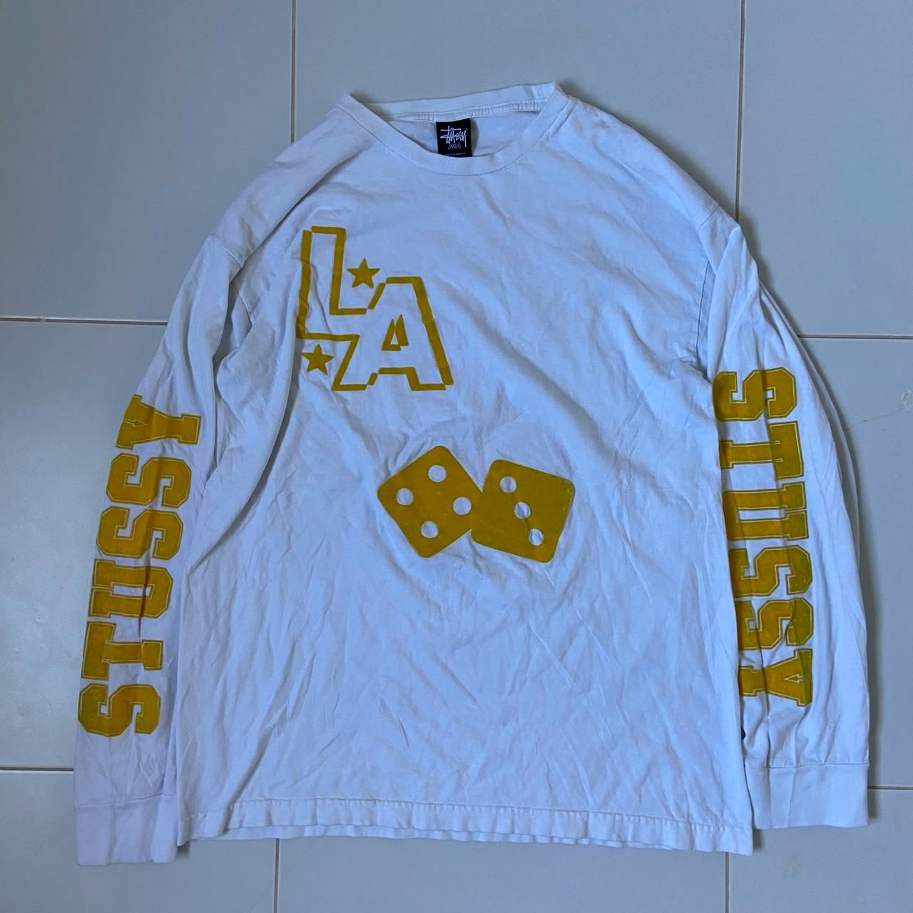 T-shirt à manches longues Stüssy LA/NYC Dice