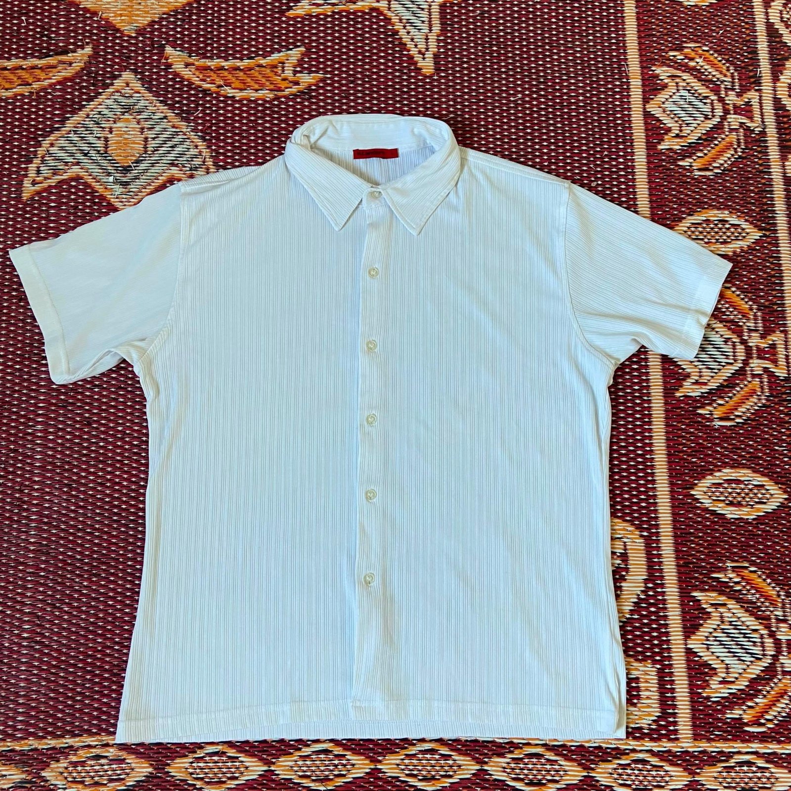 Chemise à manches courtes blanche de la marque vintage H. Landers
