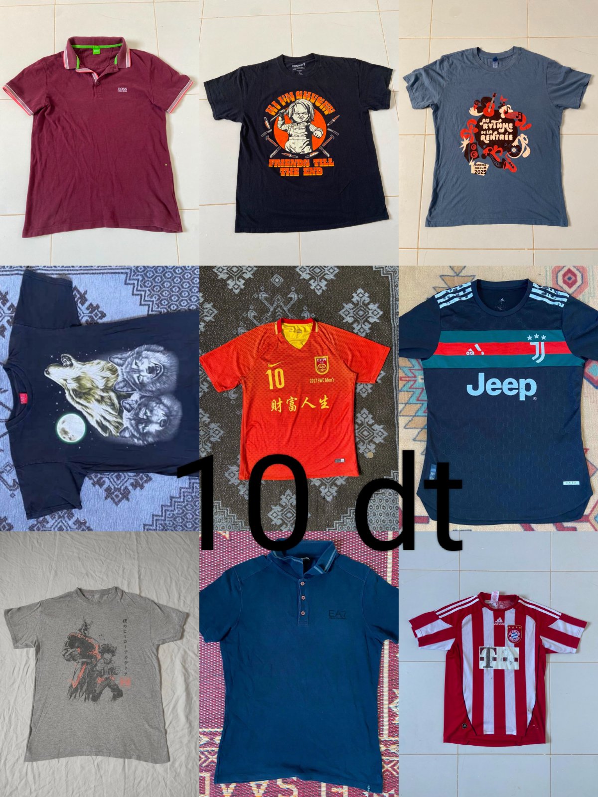 Une opportunité à ne pas rater, des remises immanquables sur des t-shirts, shorts et casquettes d'été Prix entre 10 et 20 dinars seulement💣💣💣💣💣🔥🔥😱😱