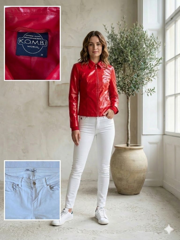 Un manteau d'hiver canadien en cuir synthétique avec un pantalon Zara 😍🔥