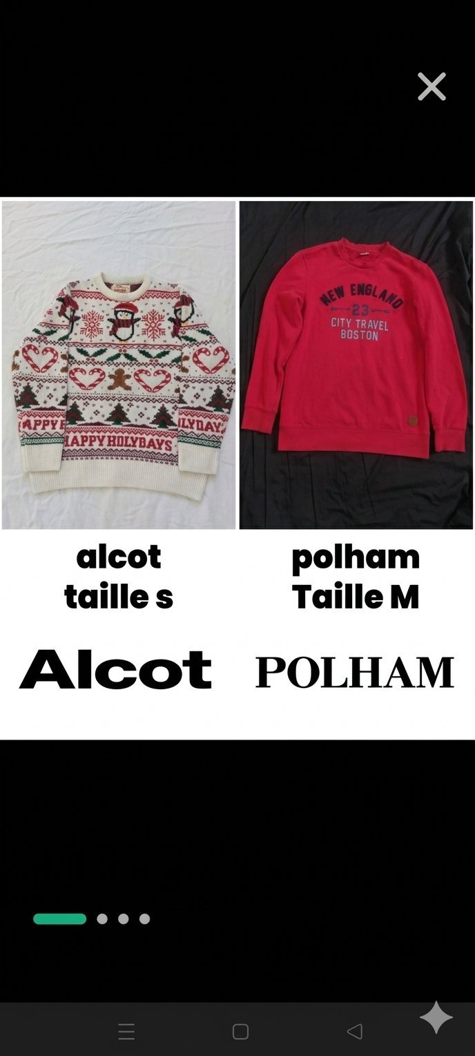 2 pull pour homme 