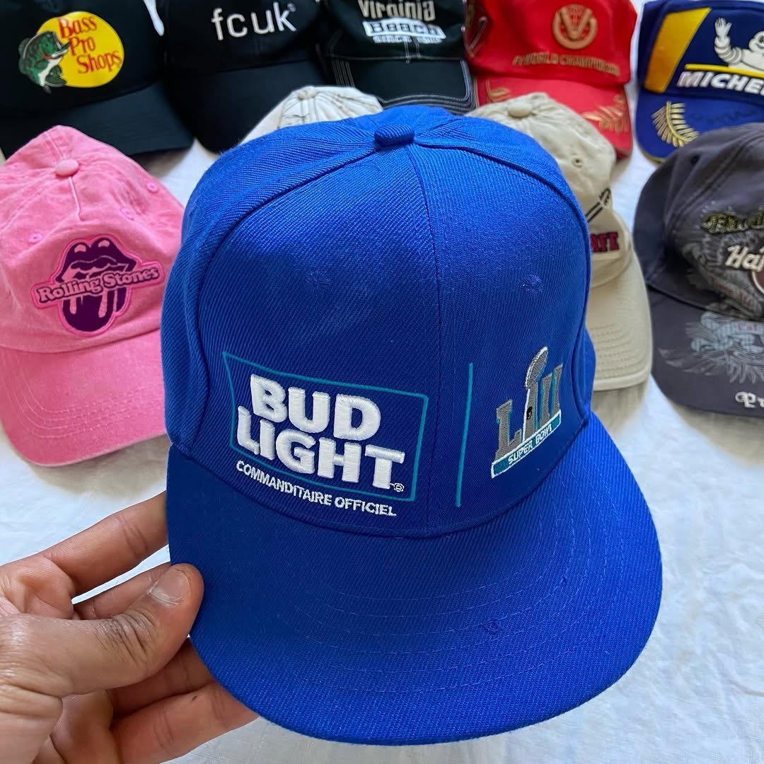 Casquette bleue Bud Light officielle du Super Bowl LIII