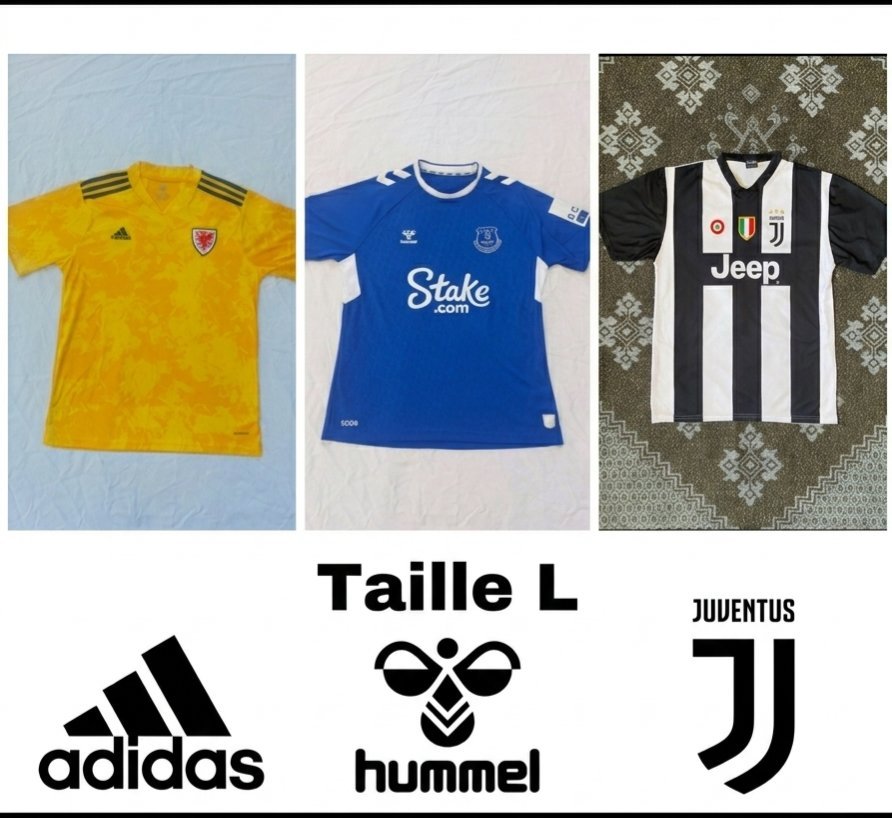2 maillots de football 