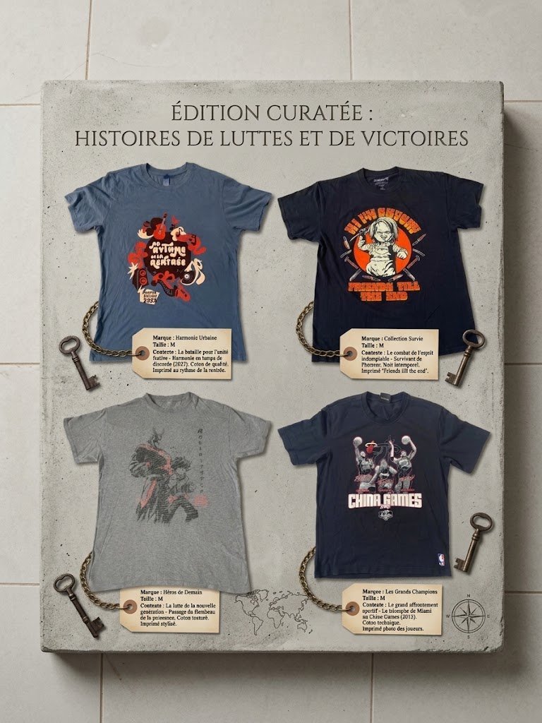 Lot de 4 t-shirt 